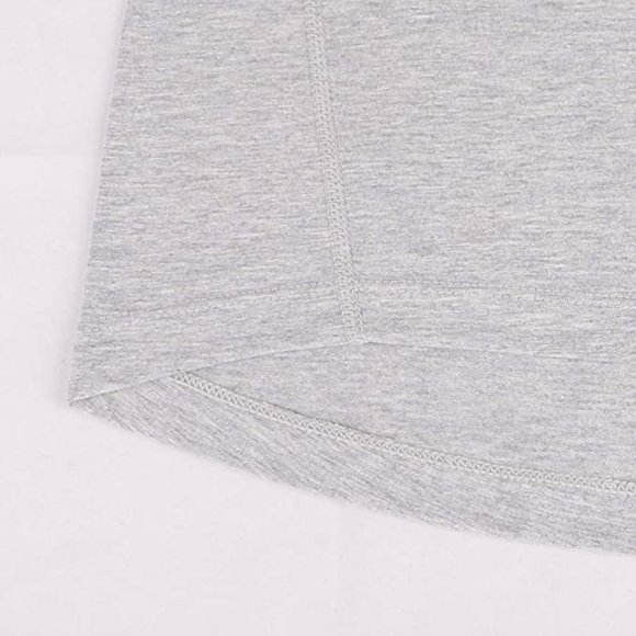palglg Men's Grey Cotton Slim Fit Short Sleeve Muscle Cut T-Shirt Large - Picture 4 of 6